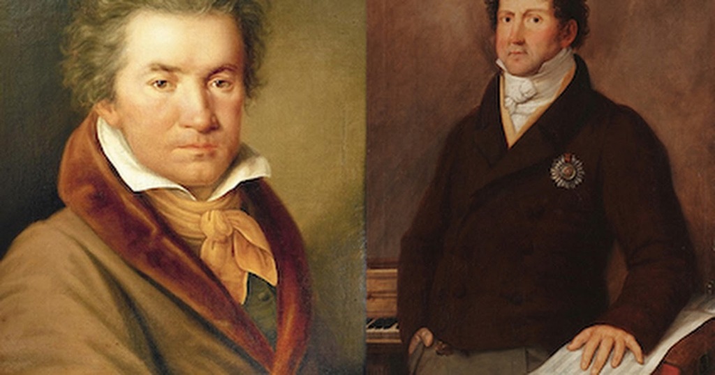 andrelousada's tweet photo. This is Beethoven and Bomtempo. They look similar don't they? Bomtempo is the Portuguese Beethoven being the most important composer during the transition between the Classical and Romantic period. #bomtemp #beethoven #2020 #bomtempo #symphony #orchestra #classicalmusic #com… https://t.co/7a5v4UWtGr