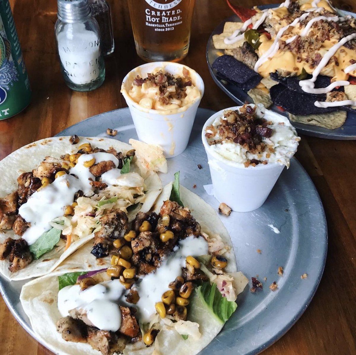 This could waiting at your door today for lunch or dinner! While you’re at it, stock up on beer or get some cocktails to go! ORDERsmokinthighs.com
.
.
.
#smokinthighs #deliveryfood #nashvilletn #chickentaco #supportlocalbusiness #drinklocal #goodeats