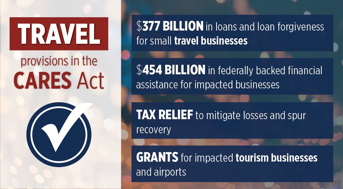 USTravel's tweet image. What relief does the CARES Act offer travel businesses like small tour operators, hotels, attractions, DMOs and more? Visit → ustravel.org/ReliefResources