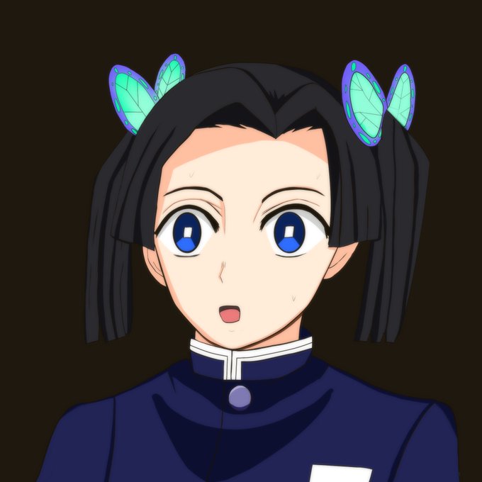 mouse@DisclosuresさんがTwitterに投稿した神崎アオイ(鬼滅の刃)のイラスト。