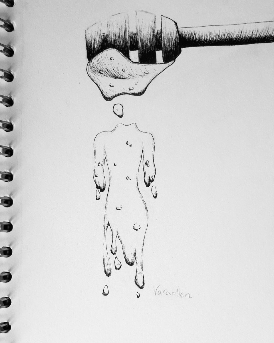 Varadien1's tweet photo. A little something to practice surrealism...^^
#drawing #honey #surrealism #surreal #figure #ink #art #artwork #newartist #artist #sketch https://t.co/CGAUqsYh92