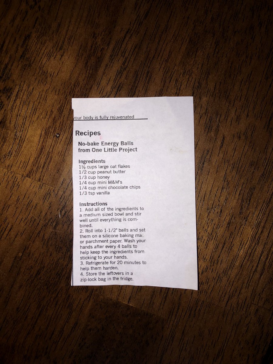 Healthy snack, protein balls! <a href="/emma_hanson8/">Emma Hanson</a> <a href="/ctfpanthers/">🏃🏻Creston CC & Track & Field 🏃🏻‍♀️</a> #BWELLBINGO #PantherPride