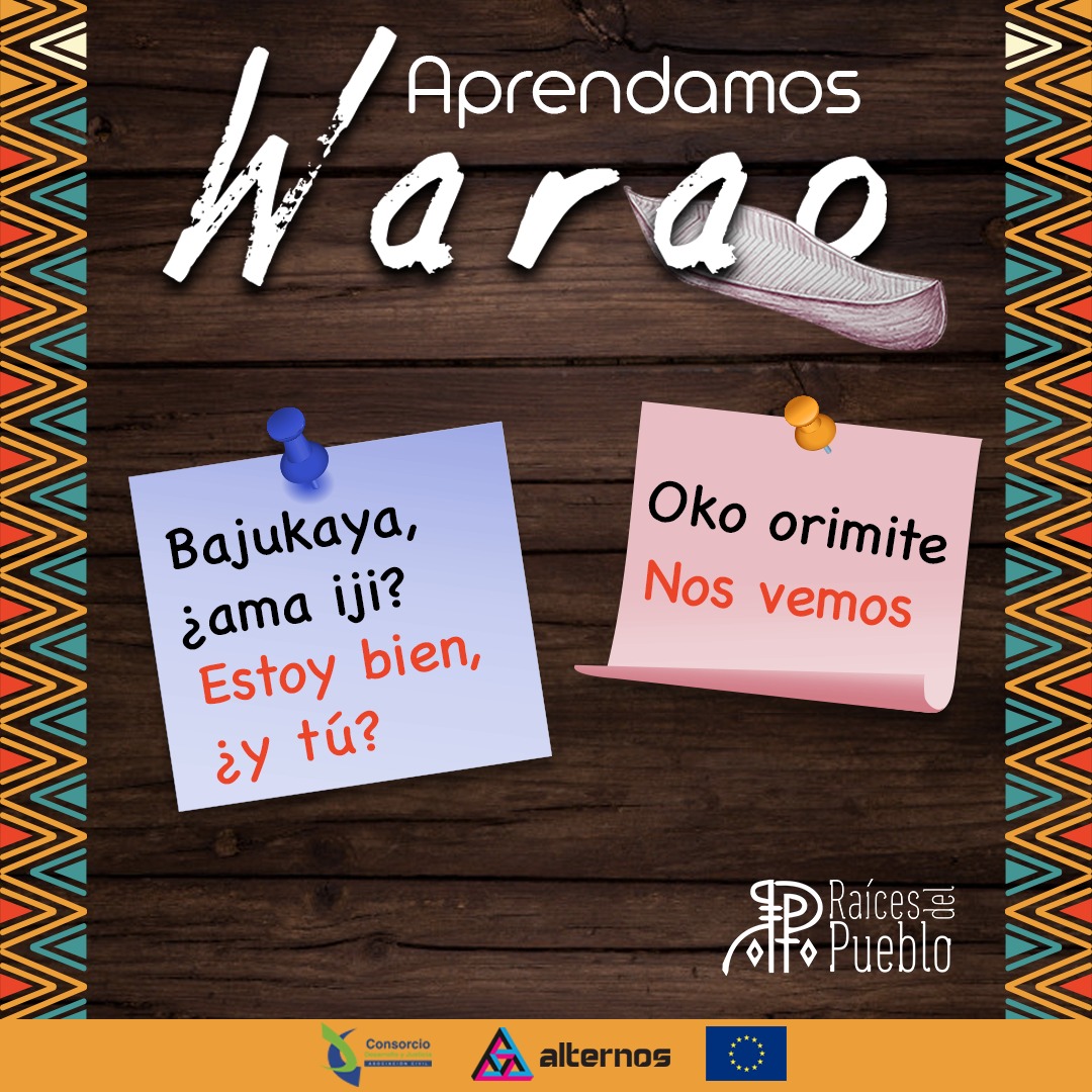 alternosla's tweet photo. La idioma Warao es la lengua ancestral del pueblo indígena Warao, ubicados mayoritariamente en el Delta del Orinoco en #Venezuela. En estos momentos de cuarentena te enseñamos algunas palabras de este idioma que encierra una hermosa cultura... https://t.co/a0SFJhNiY8