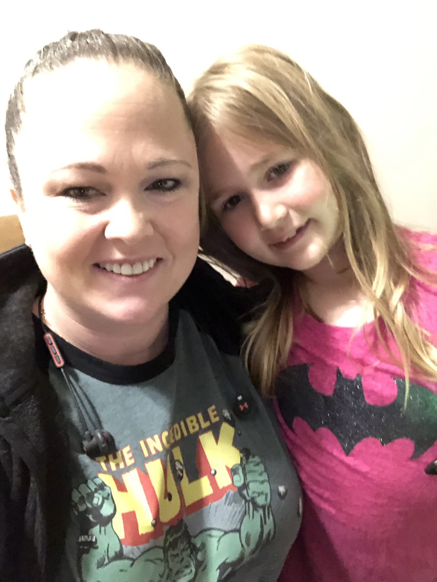 Sharp_Science's tweet photo. Super heroine it up this morning. #kindnessisourcompass https://t.co/o48376BwbH