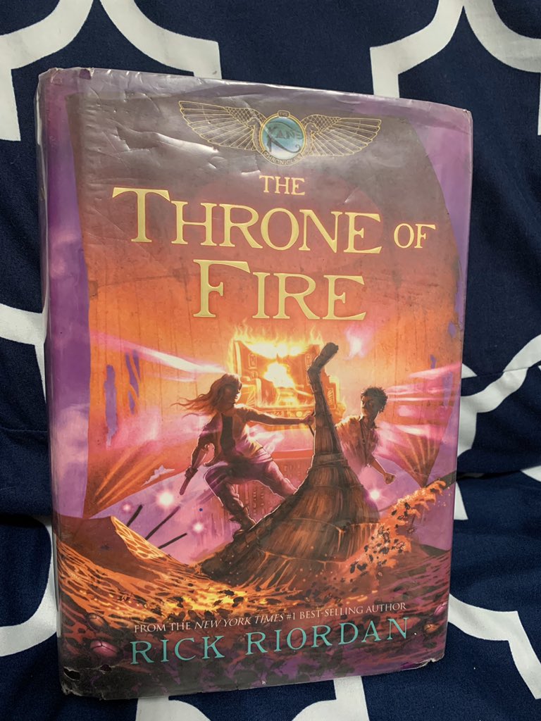 Fourstars31's tweet photo. My favorite book: The Throne of Fire #TuesdayMotivation #StayAtHome #wheelerspirit #distancelearning @MrJohnFrias @MsSilverman_ @WheelerAvenue 📚📚📚 https://t.co/gipseGJDx2