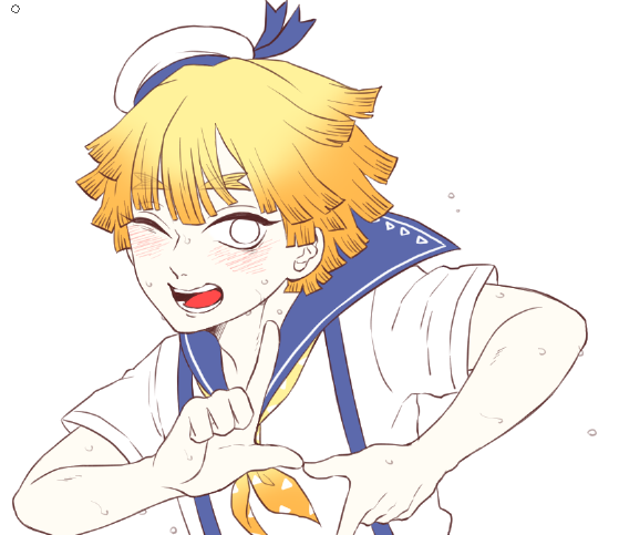 服のセンスもなければ色彩センスもない スペキャ顔 きい そろそろ原稿を始めたいのイラスト