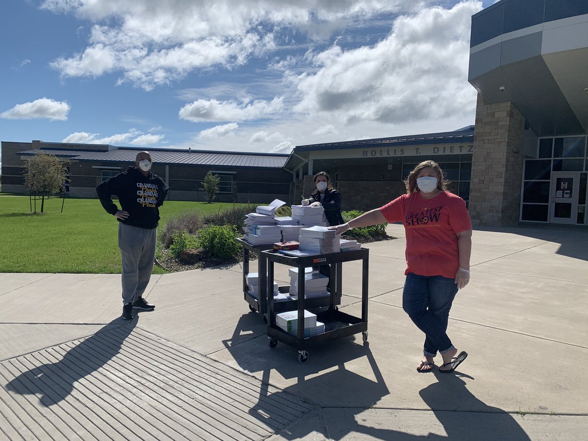 Dietz staff is passing out our Mentoring Minds workbooks today. Thank you CISD school board!  Pickup 10-12.
