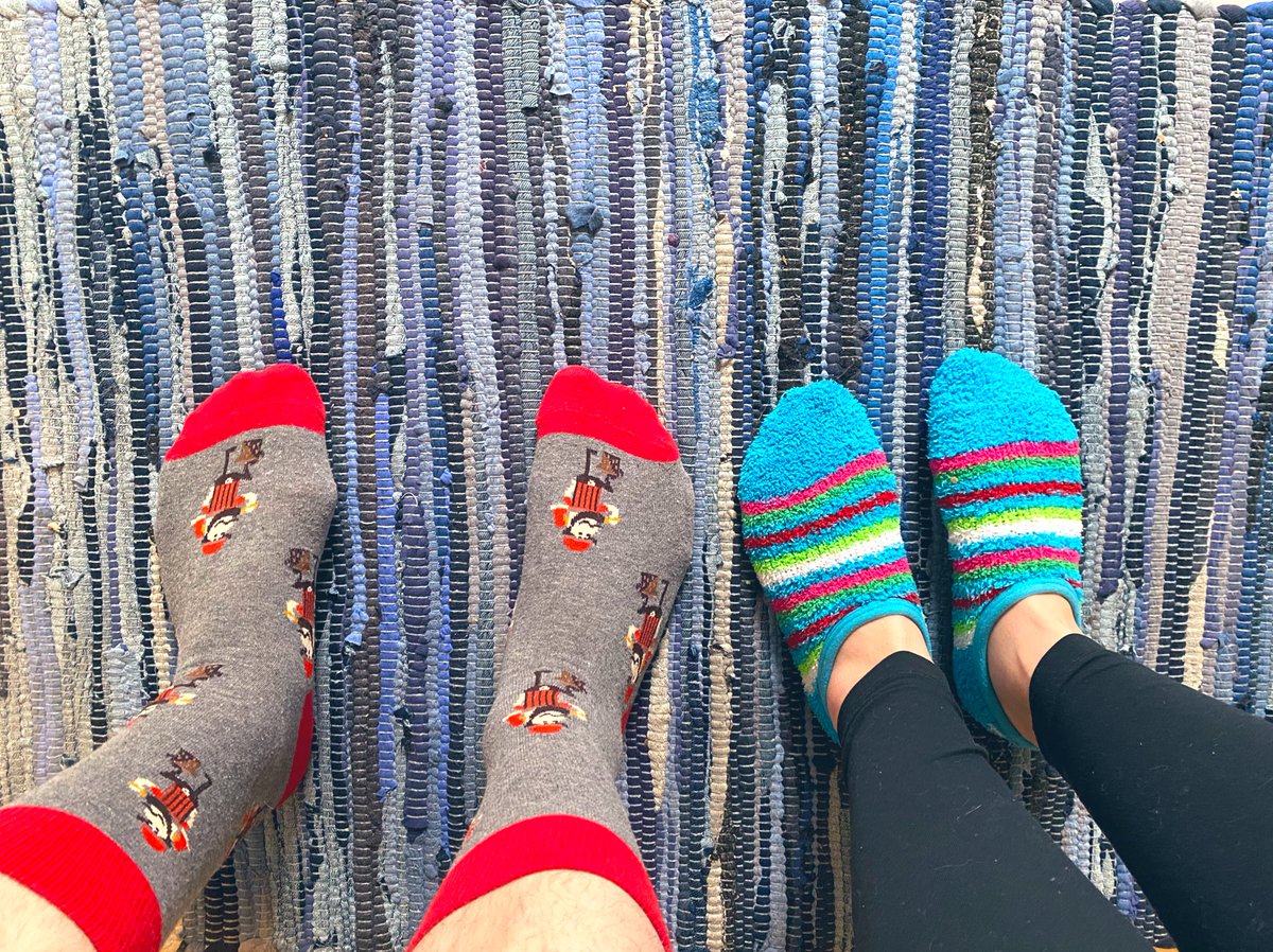 Showing spirit from the safety of home! We are rocking our socks for belated Down Syndrome day! <a href="/ECESeagles/">Ernest Cumberland</a>