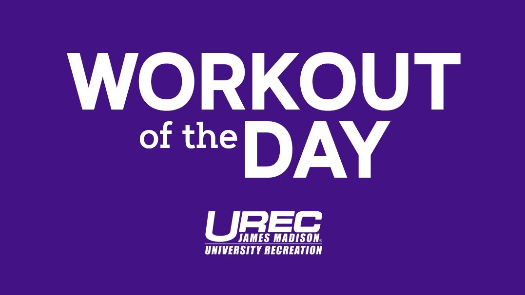 jmuUREC's tweet photo. Core Workout of the Day:
Repeat 3x while holding a roll of toilet paper for each exercise:
12 sec Plank
12 Russian Twists
12 Leg Raises
12 Twist Crunches
10 Side Plank Dips
12 Deadbugs
@JMU #DukesInMotion #JMU #GoDukes #WOD https://t.co/fqvzn6RD5L