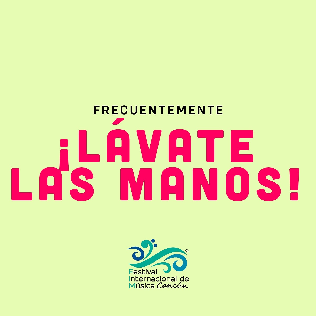FIMcancun's tweet photo. Siguiendo con las recomendaciones de salubridad es importante 🤲 Lavarse las Manos 👏 Lávese las manos a fondo y con frecuencia usando un desinfectante a base de alcohol o con agua y jabón. ¿Por qué? Lavarse las manos con agua y jabón

#InformarEsNuestraPrioridad #FIMCancún https://t.co/3GgIDXY3kO
