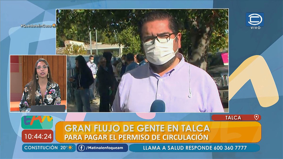 ENFOQUEAM's tweet photo. #Testimonios e #Informaciones de la #Emergencia en el #Maule por #COVID19 en la pauta de este día martes 31 de #Marzo en el #Matinal @ENFOQUEAM, programa donde también conversamos con @DonFranciscoTV sobre la próxima @Teleton en #Chile https://t.co/wfV1alVpDp