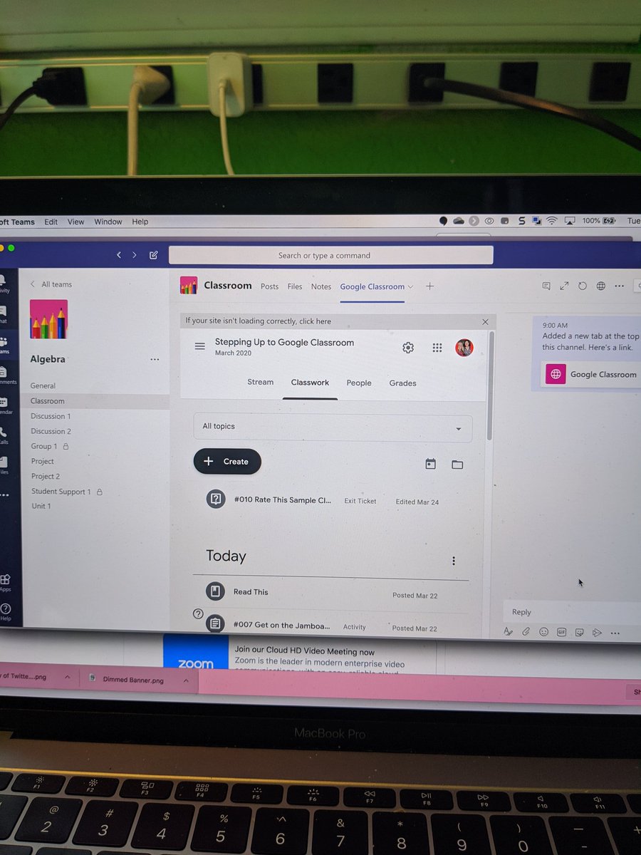 alicekeeler's tweet photo. Omg!!! I can embed Google Classroom into @MicrosoftTeams  this is a game changer!!!!!! #microsoftTeams https://t.co/IwLFOdwFry
