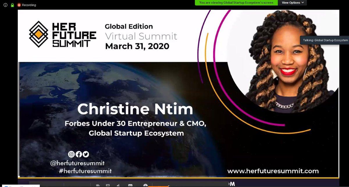 cyhana_williams's tweet photo. A great webinar ongoing on Zoom today, infact now! #herfuturesummit hosting more than 100 female speakers and an upcoming special #speaker by #SofiatheRobot . Virtual International Women's Day Webinar.
Join now: https://t.co/vfd6gQZoLi https://t.co/6vnfZ7nGaN