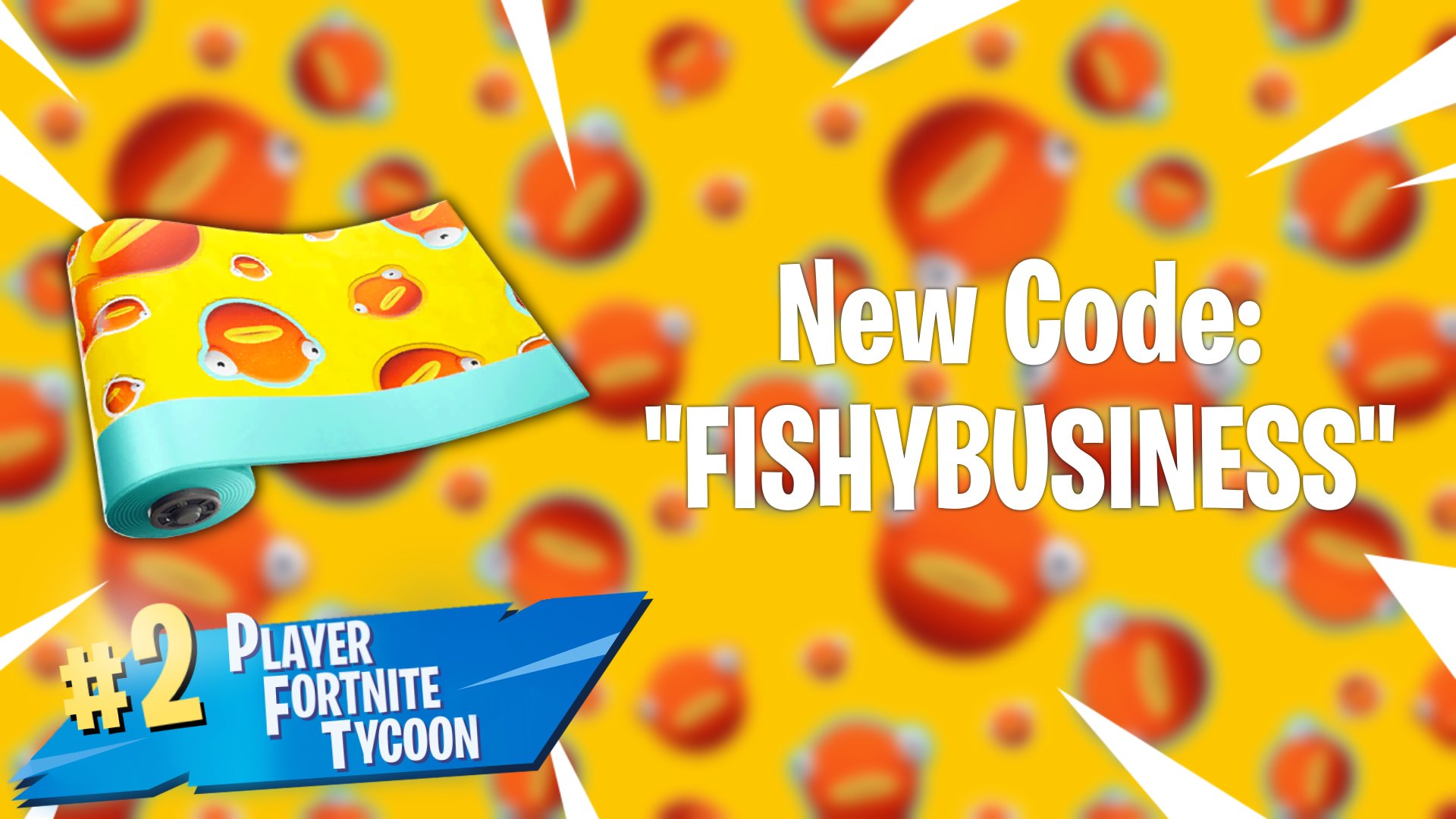 2 Player Fortnite Tycoon On Twitter New Code Redeem Fishybusiness To Receive The Uncommon Fish Face Wrap - roblox fortnite tycoon 2