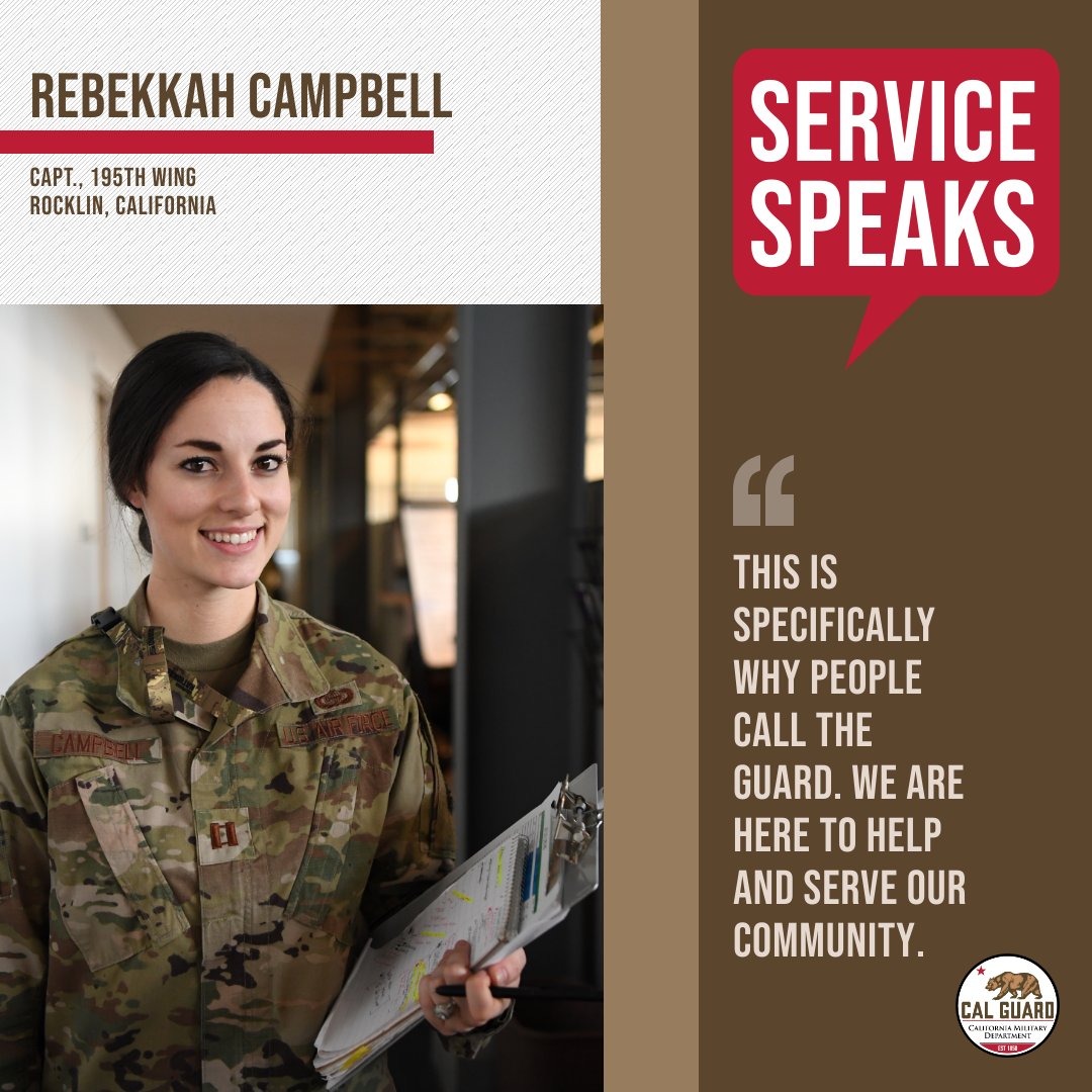 TheCalGuard's tweet photo. As the Cal Guard mobilizes it troops for California’s historic  #COVID19 response, it’s important to remember – we’re your friends, we’re your neighbors, we’re your family. We serve to protect our nation and to serve the people of California. #ServiceSpeaks #CaliforniaForAll https://t.co/KFckB4ZXcf
