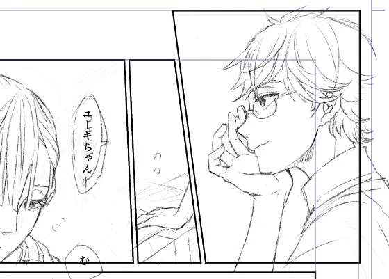 フライング出来そうな下書きあんまりなかった・・
(そして枠線はまだ消せない) 