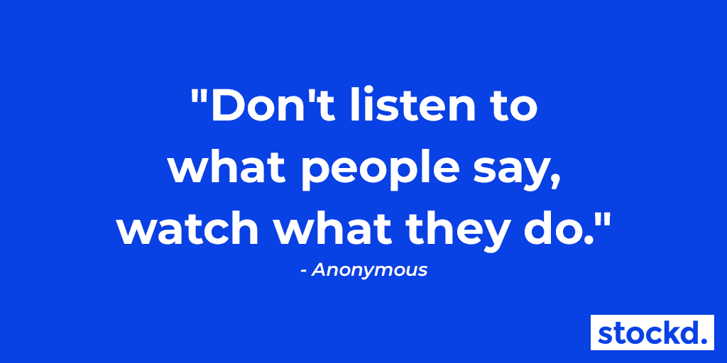 stockdonline's tweet photo. Actions speak louder than words ⭐️
#stockd #quote https://t.co/dunDp2n4Ep
