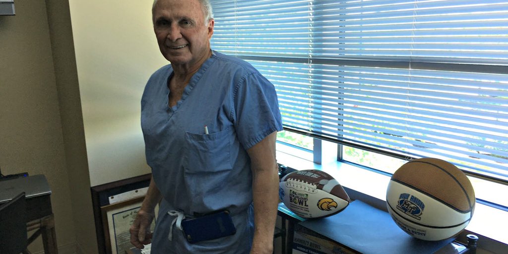 MTSU_SportsMed's tweet photo. One year ago today we lost the greatest Blue Raider of all time. Dr. Tom Johns was THE definition of #TrueBlue. His passion and care for his patients is a legacy that lives on forever through us. His faith, love, and work ethic was truly inspiring. We sure do miss you Doc! https://t.co/dOWcZ3Pehy