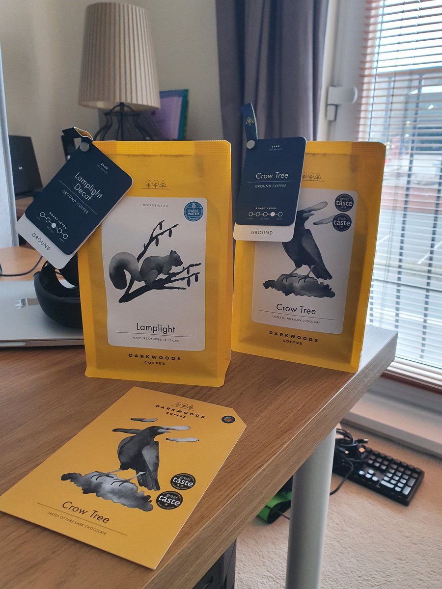 Joemismatch's tweet photo. Arrived super quick and is awesome. Thanks @DarkWoodsCoffee! https://t.co/xriyVuIxU0