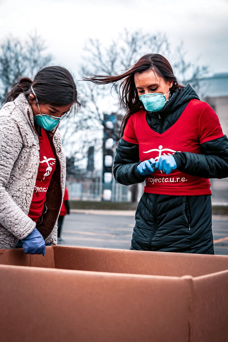 The United Center hosted a collection drive for medical supplies Sunday - those donations are going out to local health providers across the state right now.  @projectcure