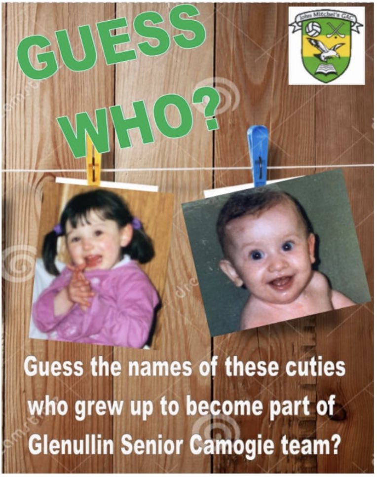 glenullincamogs's tweet photo. GlenullinCamogieClub⭐⭐Guess Who?⭐⭐
Who are these TWO members of the Glenullin Senior Camogie Team?

Guess the names of these TWO Cuties who grew up to become part of our Camogie Senior Team......🔰🔰Good luck🔰#UTG#StaySafe https://t.co/Yk0PktJG9V