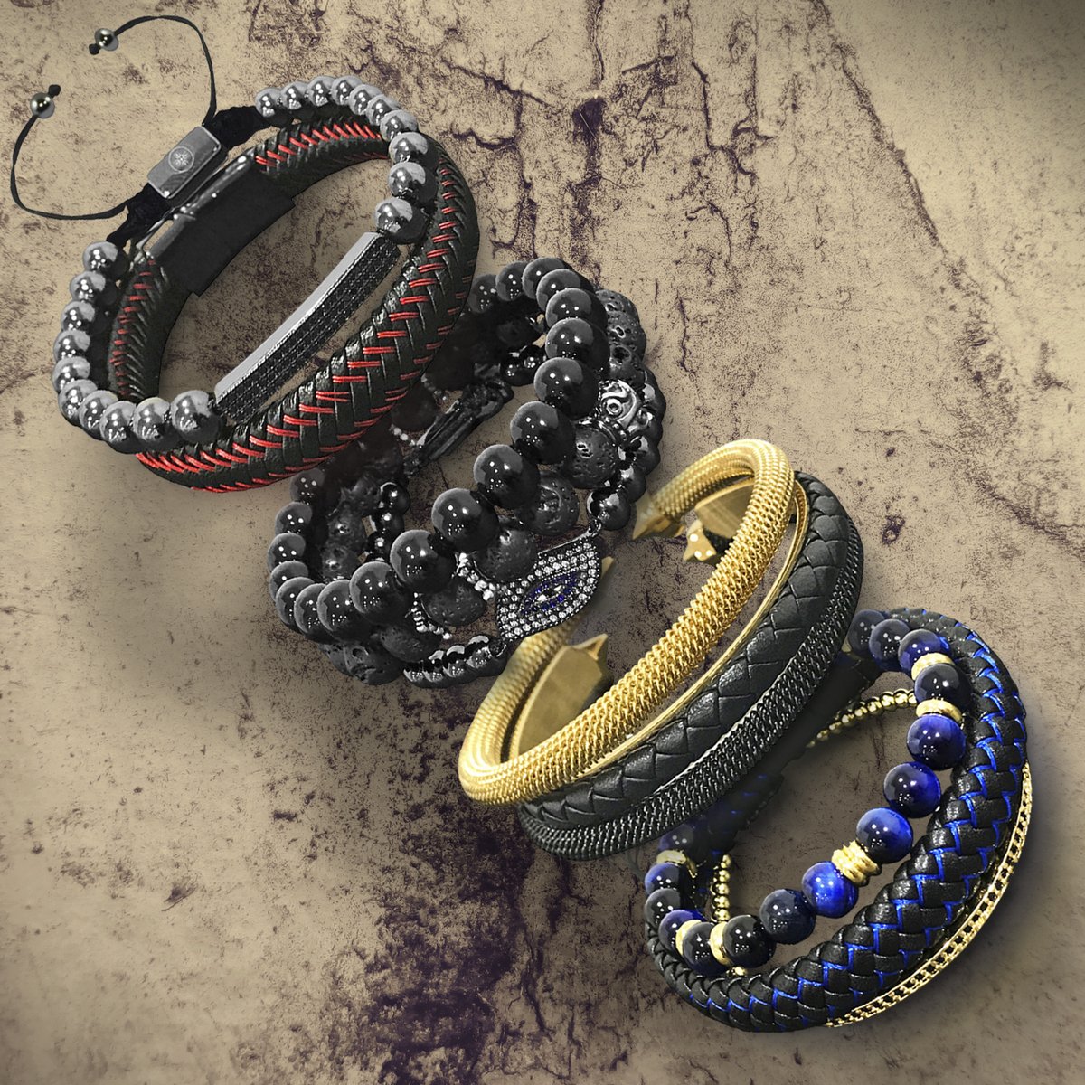 Forziani's tweet photo. Ultimate style for your wrists 🌟
Tap to shop our premium bracelet stacks for men. #joinforziani https://t.co/YMN0jg1kLt