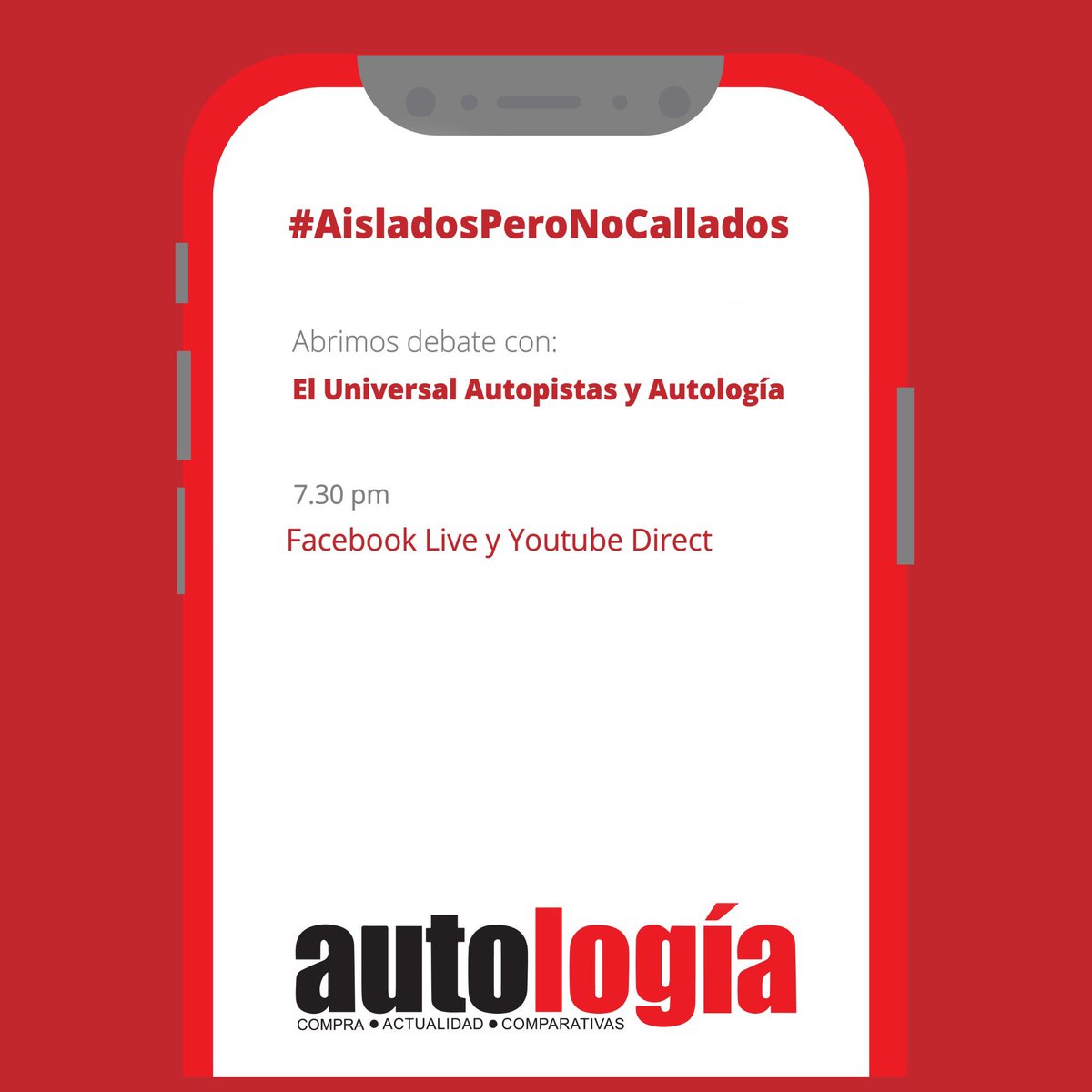 soloautos's tweet photo. #SinABS: abrimos debate, autología y Universal Autopistas #AisladosPeroNoCallados @EAutopistas https://t.co/9GWZ6RTlMy
