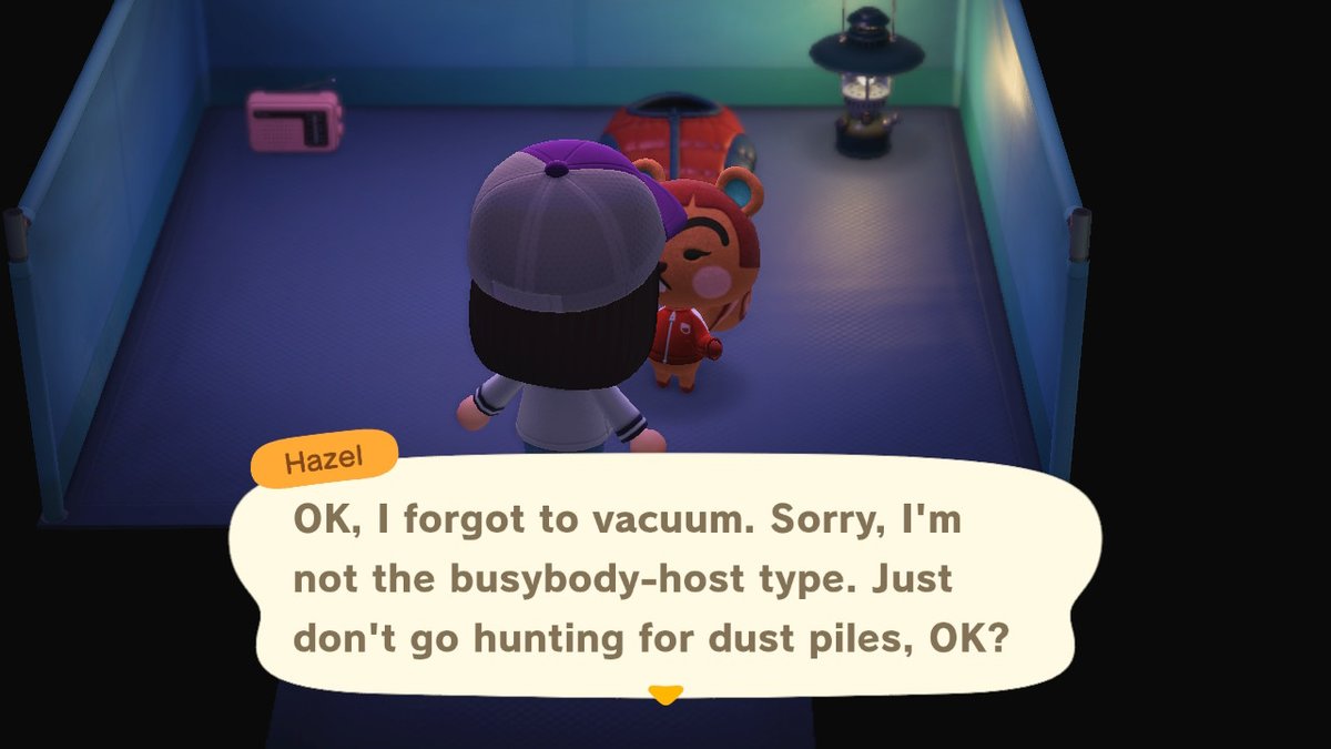 wowilicious's tweet photo. who vacuums a tent?! uni-wow! #AnimalCrossing #ACNH #NintendoSwitch https://t.co/zA7HN5O68n