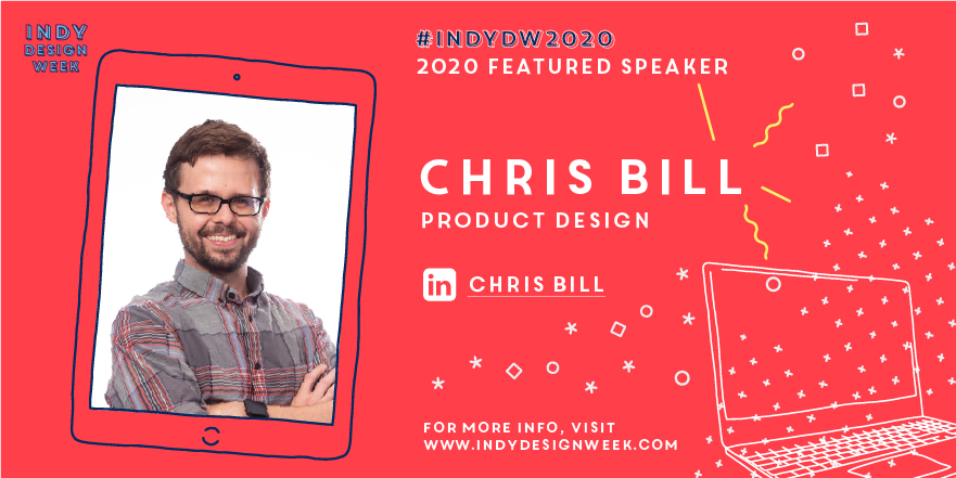 IndyDesignWeek's tweet photo. Introducing 2020 #Featured Speaker...CHRIS BILL, Senior #ProductDesigner at @salesforce #productdesign #salesforce #indydw #indydw2020 #indydesign #tech #design #networking #virtual #virtualconference #conference #speaker #designtogether #designthinking #indianapolis #indiana https://t.co/4FoFhY1yBH