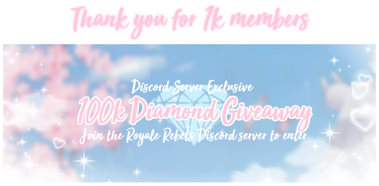 Royale Rebels On Twitter Our Server Recently Hit 1 000 Members