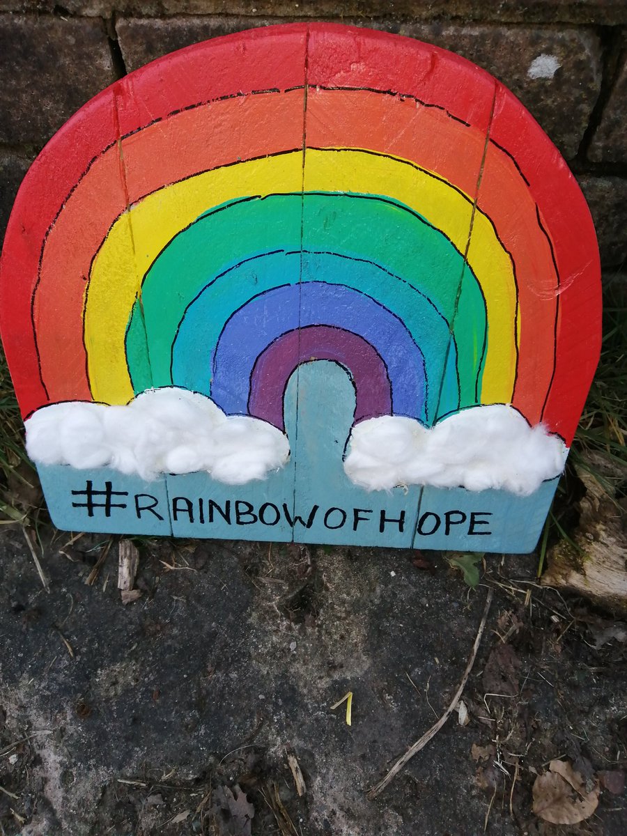 fairysawdust's tweet image. The #kingmoor woods #FAIRYTAIL is looking brill with a new addition #rainbowsofhope #fairydoor #handmade