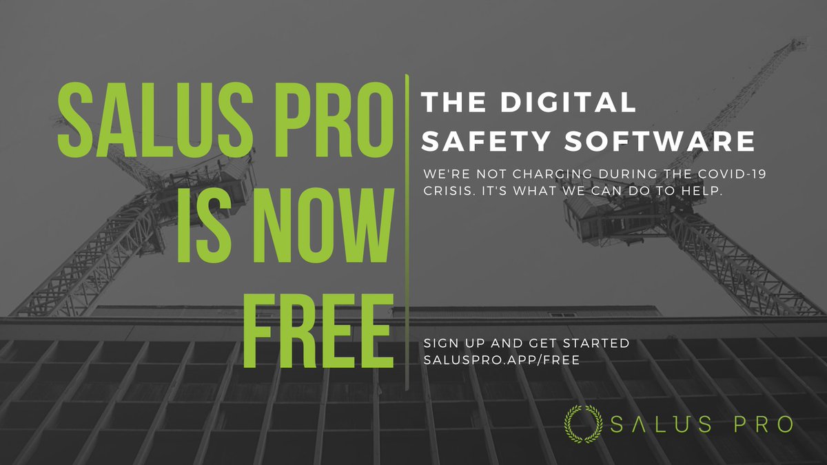 salussafetyapp's tweet photo. Our development team recently updated our safety software with forms and documents related to COVID-19, and we are releasing the whole platform free until the economy stabilizes.

Sign-up and download. #communityfirst #safetysoftware #constructiontech

https://t.co/49V0wTheIx https://t.co/YNXb64XggV