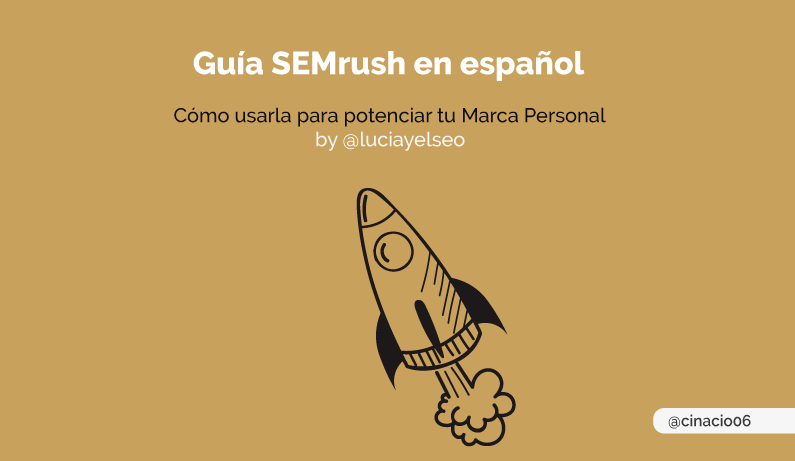 Isguiz's tweet photo. La super completa guía de #semrush escrita por @luciayelseo en el blog de @cinacio06 ⬇️
https://t.co/xcbh0Hdqsa https://t.co/2xhy4uuH0D