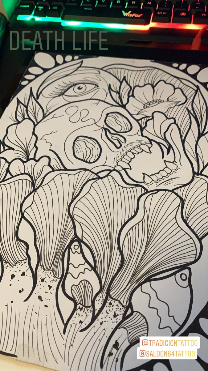 Andy__oreos's tweet photo. Death life ... #draw #tattoo #print https://t.co/aDqJPVSxTM