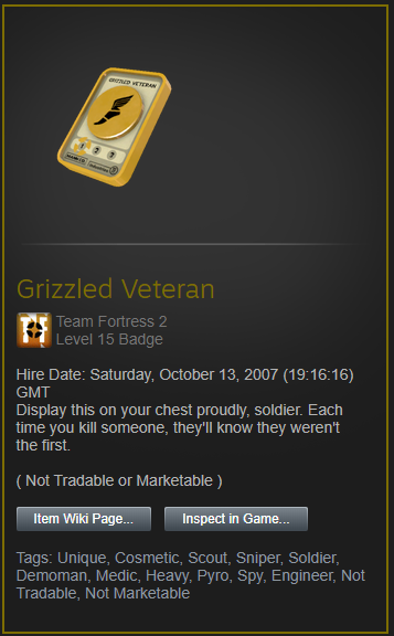 Kayzi_'s tweet photo. @MrPaladinYT Met a person named Deputy_Dog in 2Fort the other day and looked at his inventory to find this gem :D

I think it's super cool finding OGs in games https://t.co/8ak8V02CK0