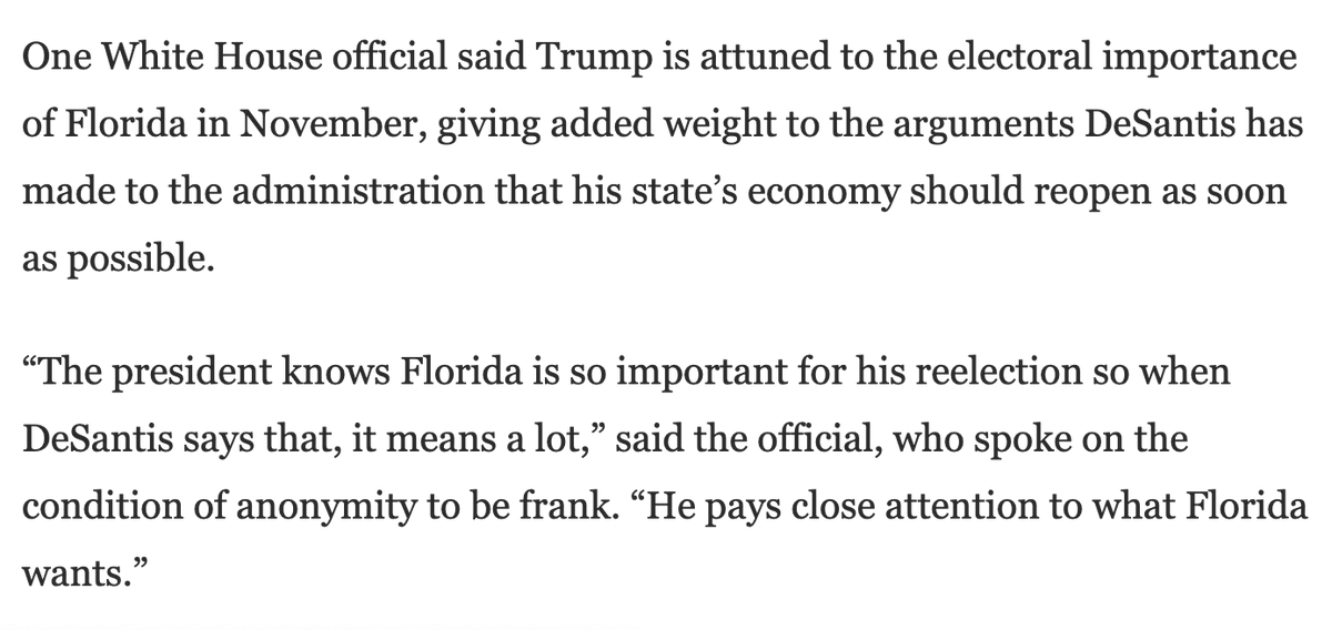 dgordon52's tweet photo. WOW.

White House admits that it is allocating aid based off of which states matter to Trump's re-election. 

This is criminal. https://t.co/dmyn7dLBGx https://t.co/rfoQi6xvAS