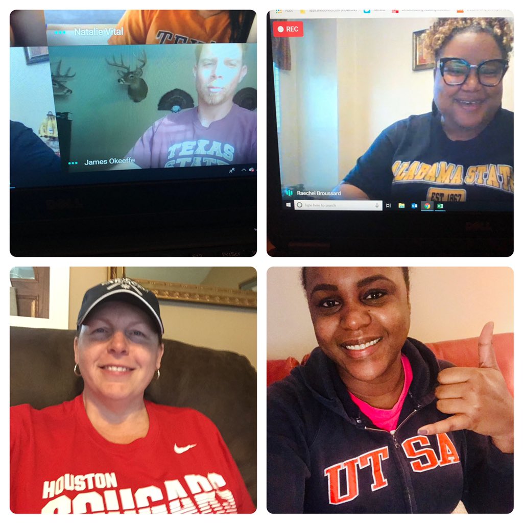KWhite4learning's tweet photo. Today our Tuesday Team wore college shirts as a theme... #repyourcollege Thanks! @StallionSTEM for the idea! @EducatorGoals @jokeeffeox @VitalNatalie @SuperStallions https://t.co/W71FLrmOJS