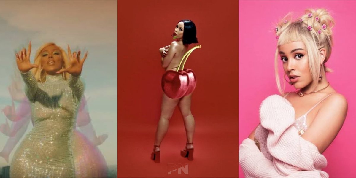 sitepopnet's tweet photo. Lenda | Doja Cat ocupa 3 posições no top 10 de músicas femininas que mais receberam stream no USA 🇺🇸em 2020:

1. Say So — 369.1M
9. Juicy — 132.9M
10. Candy — 129.3M https://t.co/KC8EDJYG7D