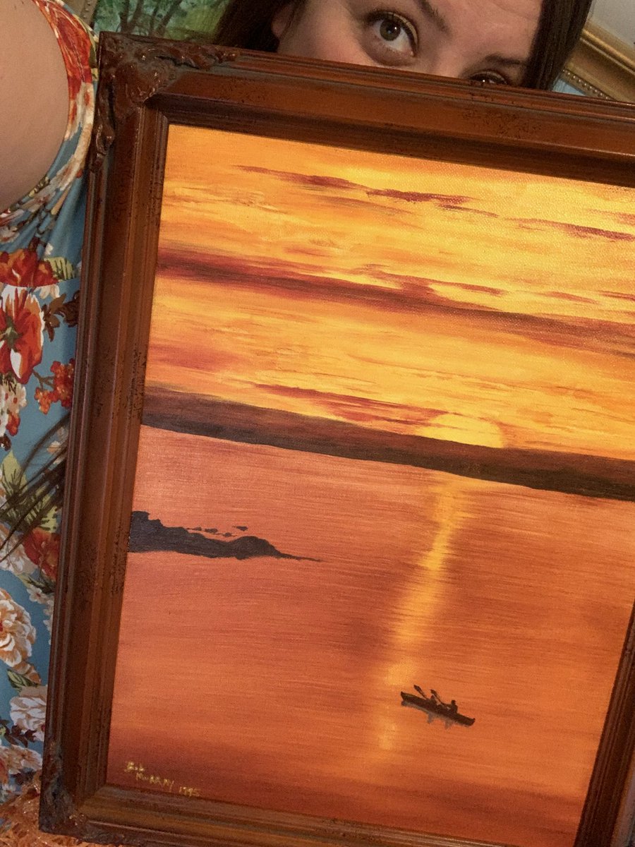 MsBocksWMHS's tweet photo. My grandpa loved to paint as a hobby. So, for Colorful Tuesday, I spent some time looking at his paintings! 🖼 #zebralockdown #VirtualSpiritWeek https://t.co/QEm5Mga8Yg
