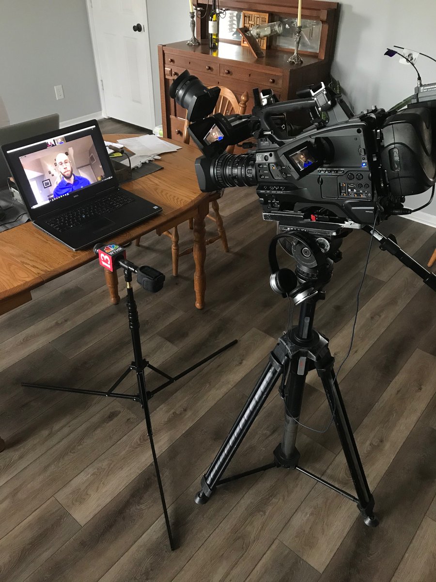 BenReiff's tweet image. For those that don’t think “the media” are taking proper precautions, how about my #SocialDistancing techniques? Thousands, of not hundreds of thousands, of feet away from our interviewees. #NewNormal #ZoomInterview #StayAtHome @WTHRcom