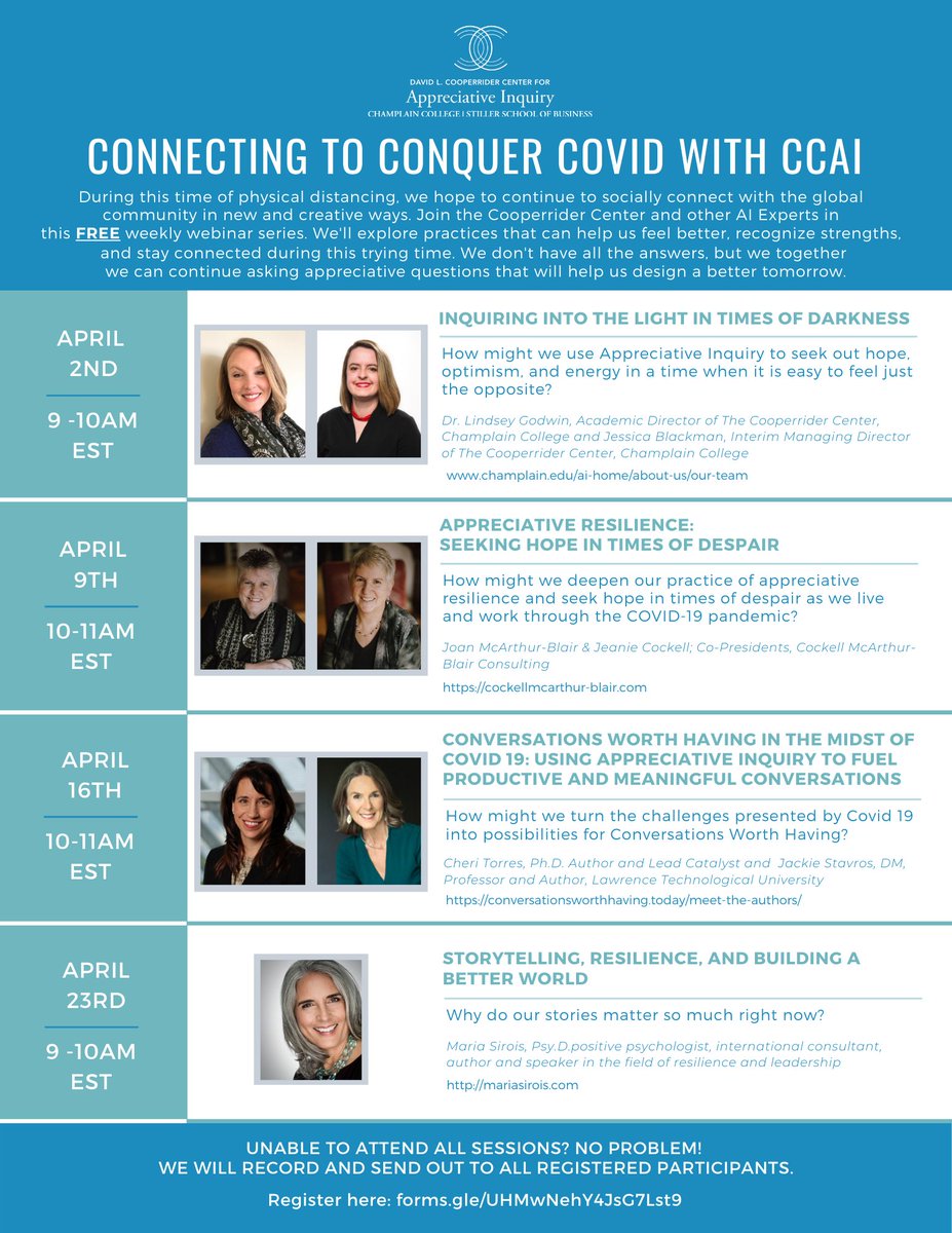 DLCCenterforAI's tweet photo. We are proud to announce that we have scheduled a new FREE webinar series for the upcoming week.
Unable to make all sessions? That's ok - we will record and send out each presentations to all registered participants!
 Register today: https://t.co/1h0kLVoLTG https://t.co/RNgG5QwoYf