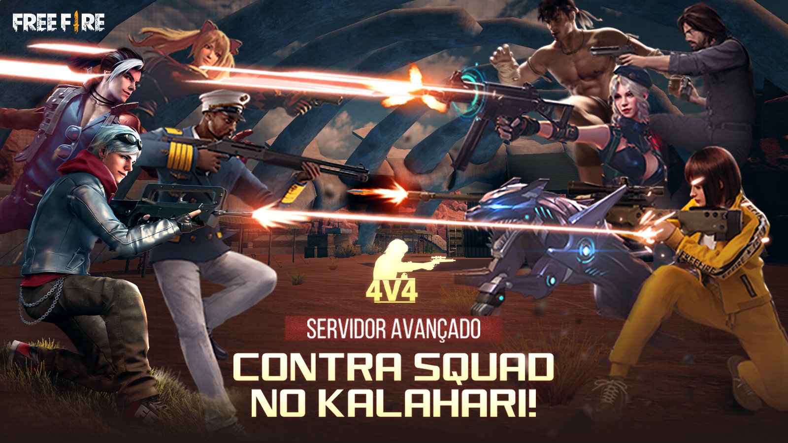 Chama no Servidor Avançado, Free Fire