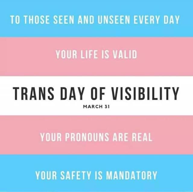 GLBTRT's tweet photo. On this #TransDayofVisibility, lets remember that #RepresentationMatters for ALL those under the #Trans umbrella, including #nonbinary, #agender, #greygender, #genderfluid & other #gendernonconforming people!
Donβt let anyone else other than yourself define you! https://t.co/tFUM35VaSQ