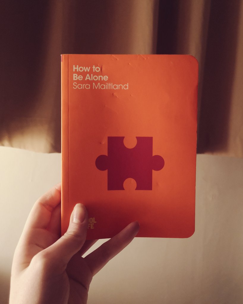 fionafinchett's tweet photo. What a great time to get my head stuck in this book by @TheSchoolOfLife 👌📖 #selfisolation #howtobealone #CoronavirusLockdownUK https://t.co/iBju0xs3qd