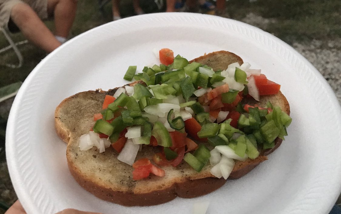 Virtual spirit W2D2 =global coffee house!  In honor of that I will share this meal and bummed that I can’t sit around the fire pit with my Hungarian family and cut the veggies and roast the bacon. Something to look forward to! 
#WeAreMehlville #PanthersNotOnTheProwl