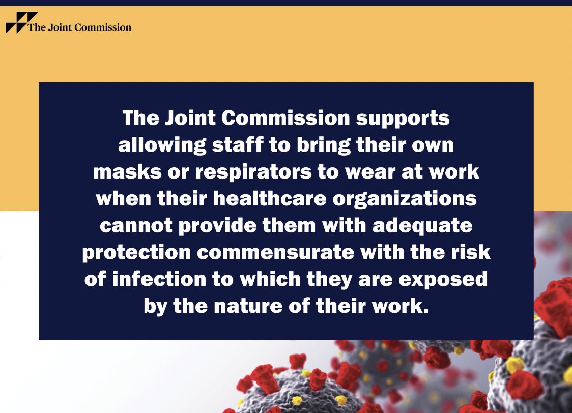 One LAST very important update to this thread: official statement from the Joint Commission just released! 