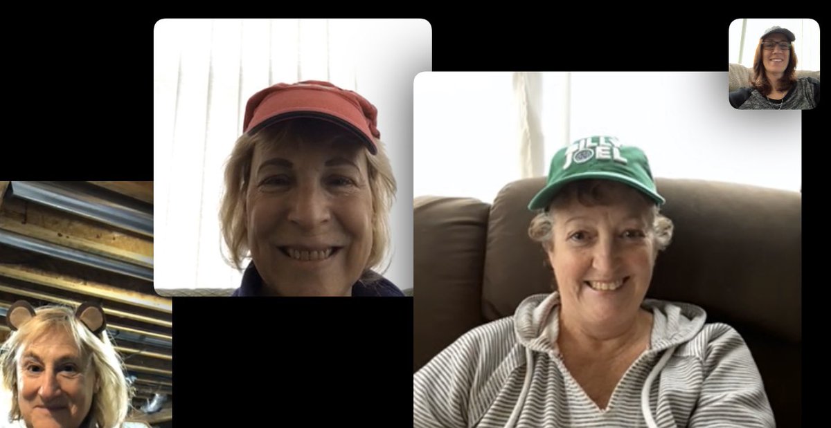 Hat day with my VDV girls. Virtually. #Allin4theVille