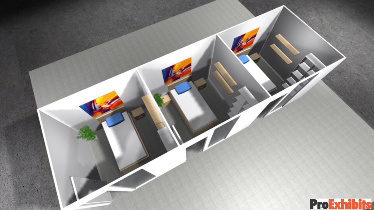 ProExhibits's tweet photo. #Temporaryrooms can be configured in any way that works for your space while keeping occupants at a safe distance from one another. MORE COVID-19 SOLUTIONS ➡️ https://t.co/qDLYqenw3C #temporarystructures #emergencystructures #partitionsystem #COVID19 #coronavirussafety https://t.co/CRyxMP9hSb