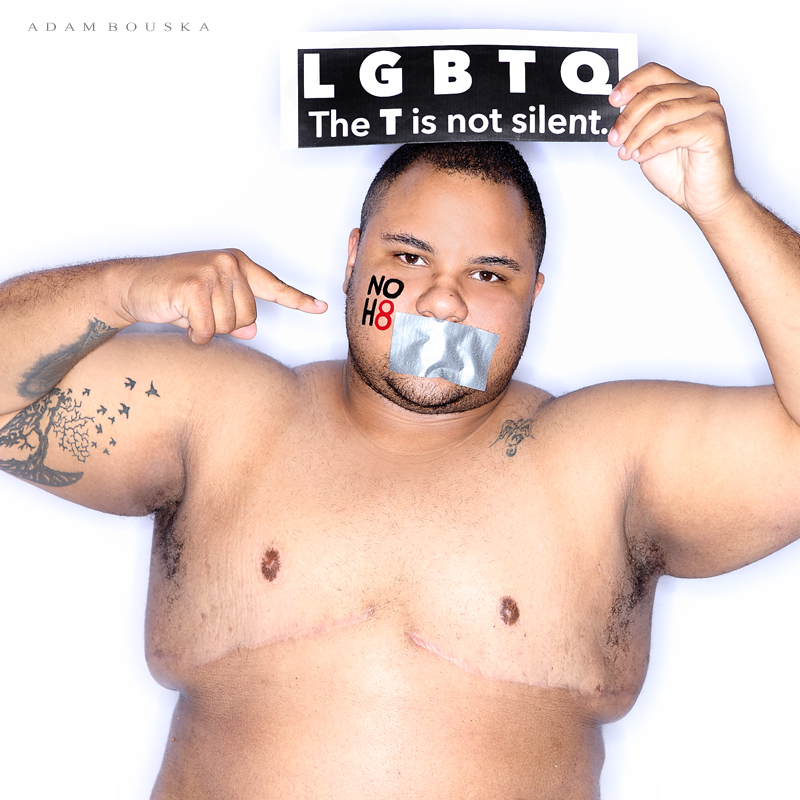 NOH8Campaign's tweet photo. Today is #TransDayOfVisibility. Celebrate the 'T' in LGBT: Share your story and make your voice heard! #NOH8 #TDOV https://t.co/xH5IQ9wTua