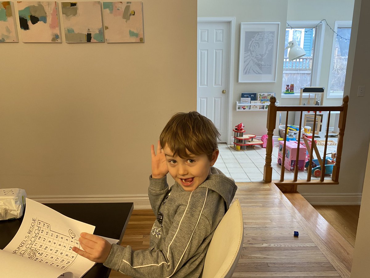 With #schools shut until #May there is more #homeschooling in our future. Thankfully my #math skills are equal to those of a five year old...so far. Today’s soundtrack: <a href="/thegapband/">The Gap Band</a> “You dropped a bomb on me.” #StayHomeCanada #PlankTheCurve #braggingaboutmath #notthatkindofdoctor